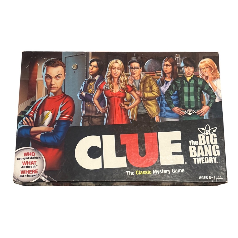 Clue The Big Bang Theory Board Game Complete Classic Mystery‎ Game Edition